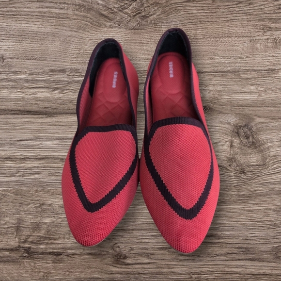 Birdies Shoes Birdies Blackbird Coral Reef Knit Flat Loafers - Picture 2 of 4